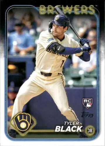 2024 Topps Update US144 Tyler Black NM-MT RC Rookie baseball card with original gloss