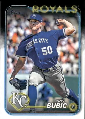 2024 Topps Update US148 Kris Bubic baseball card featuring original gloss finish