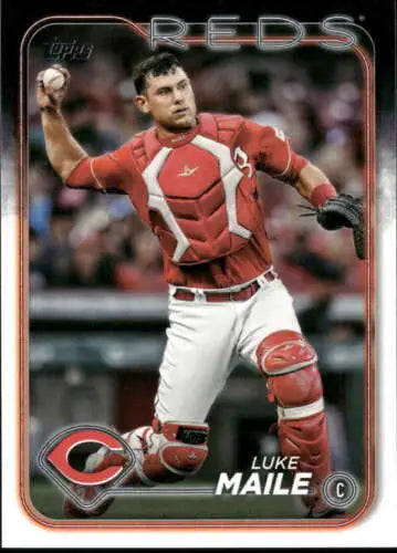 2024 Topps Update US167 Luke Maile baseball card with original gloss, NM-MT condition