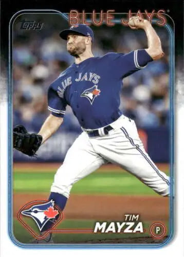 Baseball card featuring Tim Mayza in 2024 Topps Update US203 with original gloss