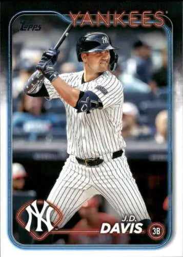 2024 Topps Update J.D. Davis baseball card NM-MT original gloss for Yankees fans