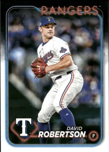 2024 Topps Update US284 David Robertson baseball card with original gloss finish