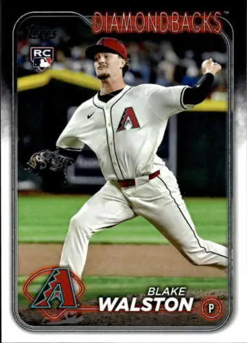 2024 Topps Update US29 Blake Walston Rookie Card with original gloss for Diamondbacks fans