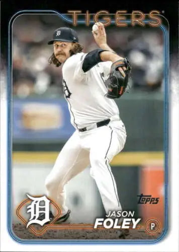 Baseball card featuring Topps Update US290 Jason Foley with original gloss finish