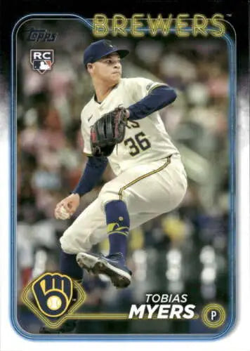 2024 Topps Update US299 Tobias Myers baseball card with original gloss for collectors