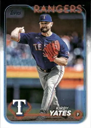 Kirby Yates baseball card from 2024 Topps Update featuring original gloss finish