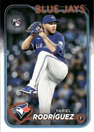 Original gloss 2024 Topps Update US317 Yariel Rodriguez Rookie Blue Jays card