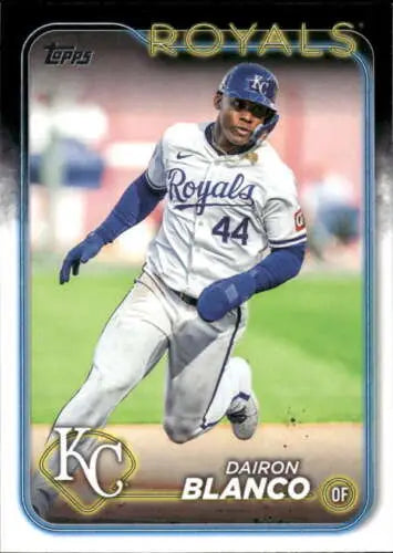 2024 Topps Update US324 Dairon Blanco Baseball Card with original gloss features