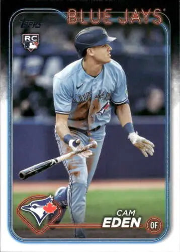 Cam Eden Rookie Blue Jays baseball card from 2024 Topps Update with original gloss