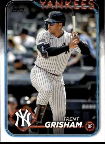 2024 Topps Update US46 Trent Grisham baseball card with original gloss finish