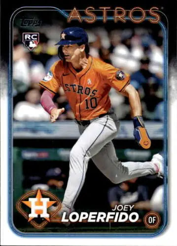 2024 Topps Update US65 Joey Loperfido NM-MT RC baseball card with original gloss