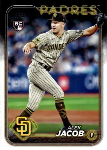 2024 Topps Update US66 Alek Jacob NM-MT Baseball Card Original Gloss Padres