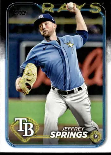 2024 Topps Update US74 Jeffrey Springs baseball card with original gloss finish