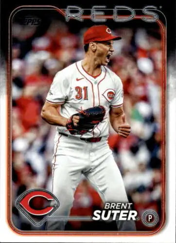 2024 Topps Update US78 Brent Suter baseball card featuring original gloss finish