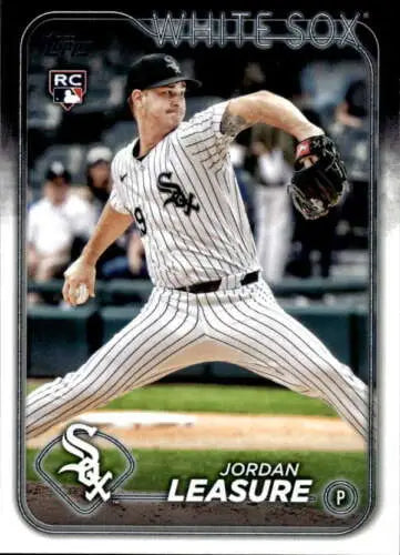 Baseball card of US94 Jordan Leasure, NM-MT RC with original gloss for Rookie White Sox