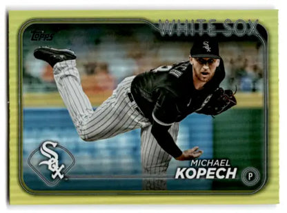 2024 Topps Yellow Foil #109 Michael Kopech baseball card with original gloss finish