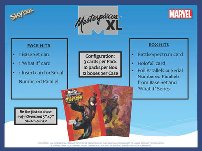 Marvel Masterpieces XL Trading Card Box from 2024 Upper Deck Hobby Box collection