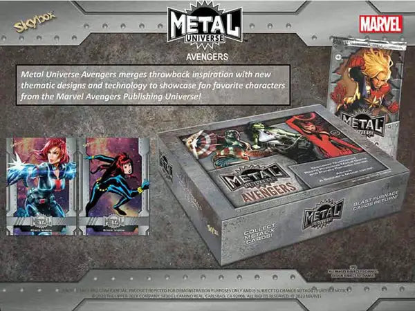 Marvel Metal Universe Avengers trading card box set by Upper Deck with holographic designs