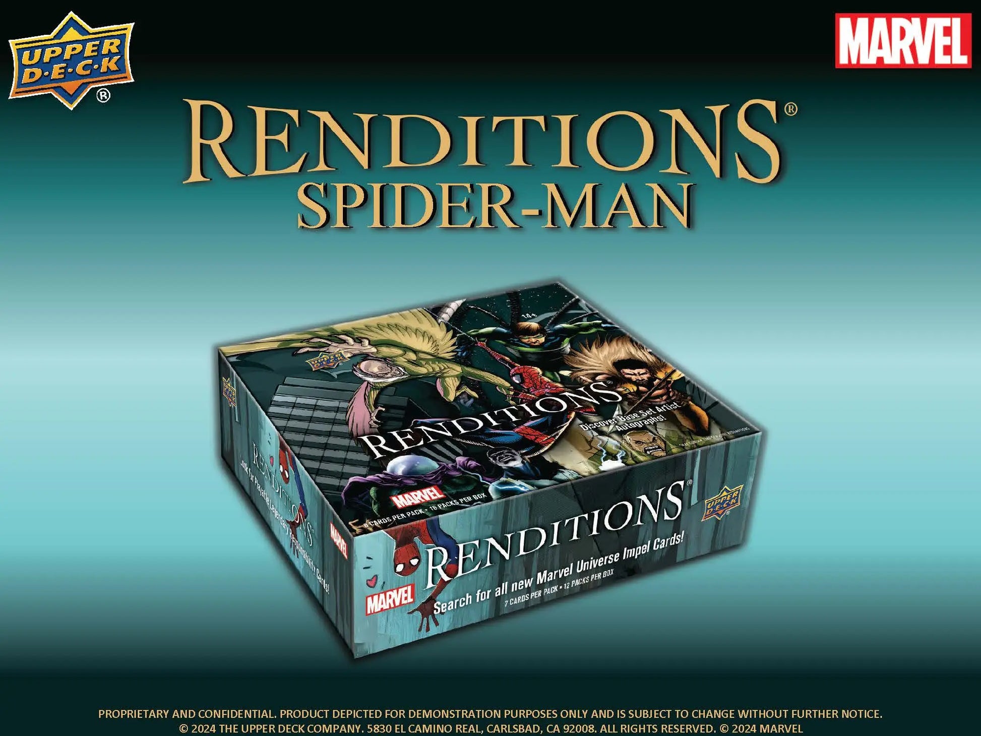 2024 Upper Deck Marvel Renditions Spider-Man Hobby Box - Non-Sport Sealed