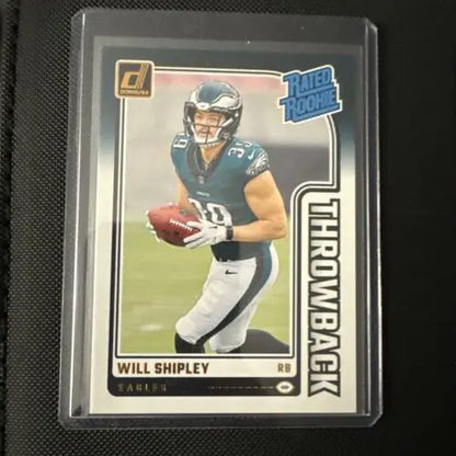 Will Shipley Rookie Philly Eagles card from 2024 Superbowl Champ 9 card lot