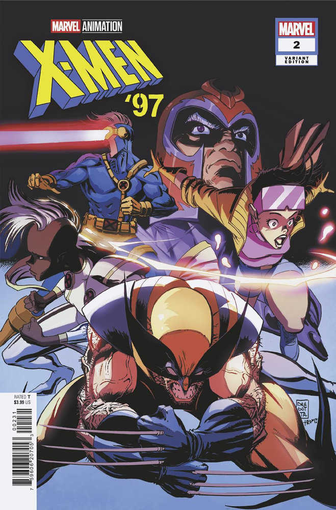 X-Men 97 #2 Nick Dragotta Variant comic book cover with dynamic superhero artwork