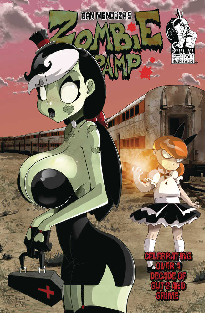 Cartoon-style Zombie Nurse character for Zombie Tramp Deluxe Edition TPB Volume 02 Cover A Mendoza