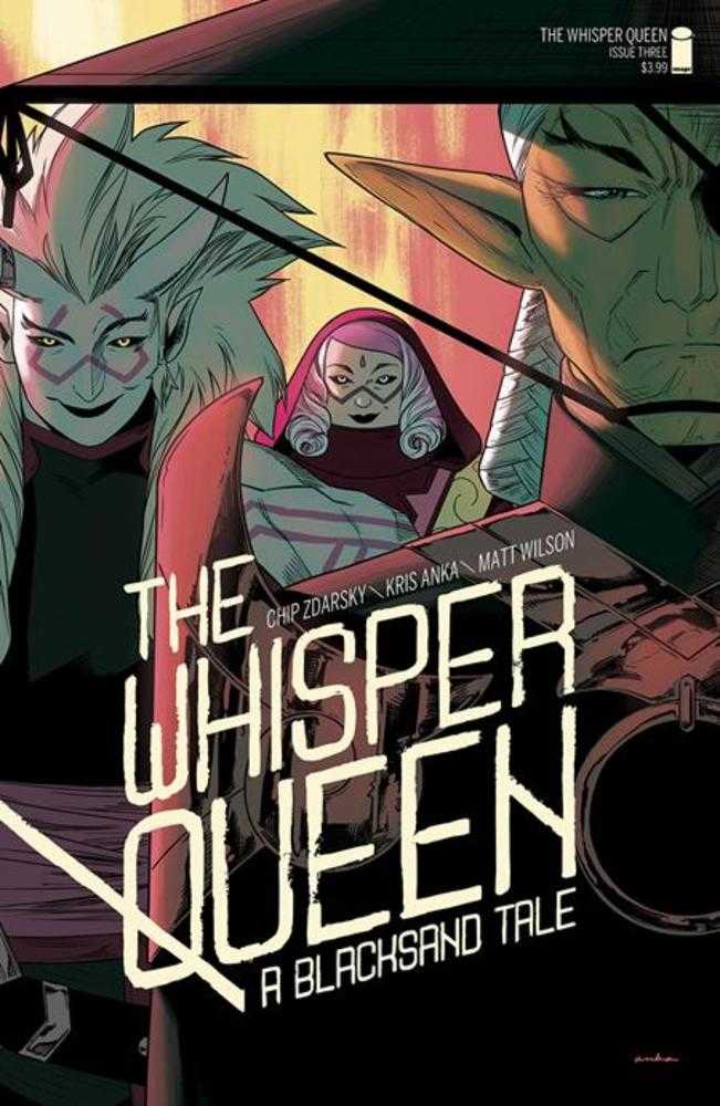 Comic book cover of The Whisper Queen: A Blacksand Tale mini-series finale by Kris Anka