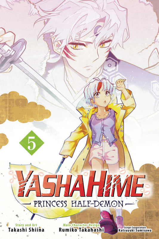 Yashahime Princess Half-Demon Volume 5 manga cover with anime character artwork