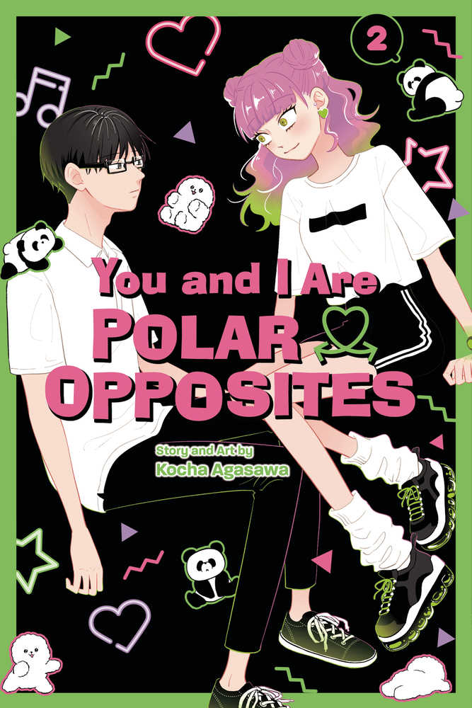 You and I Are Polar Opposites graphic novel cover with contrasting characters and doodles