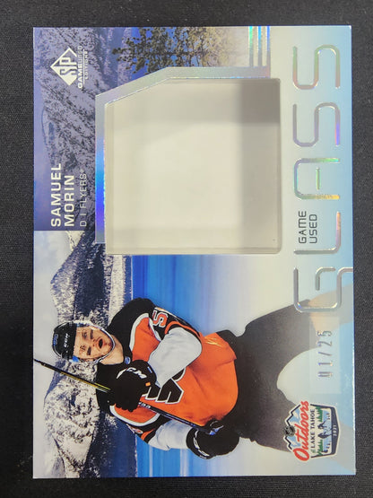 Samuel Morin 2021 Upper Deck SP Game Used Game Used Glass Card #1/25