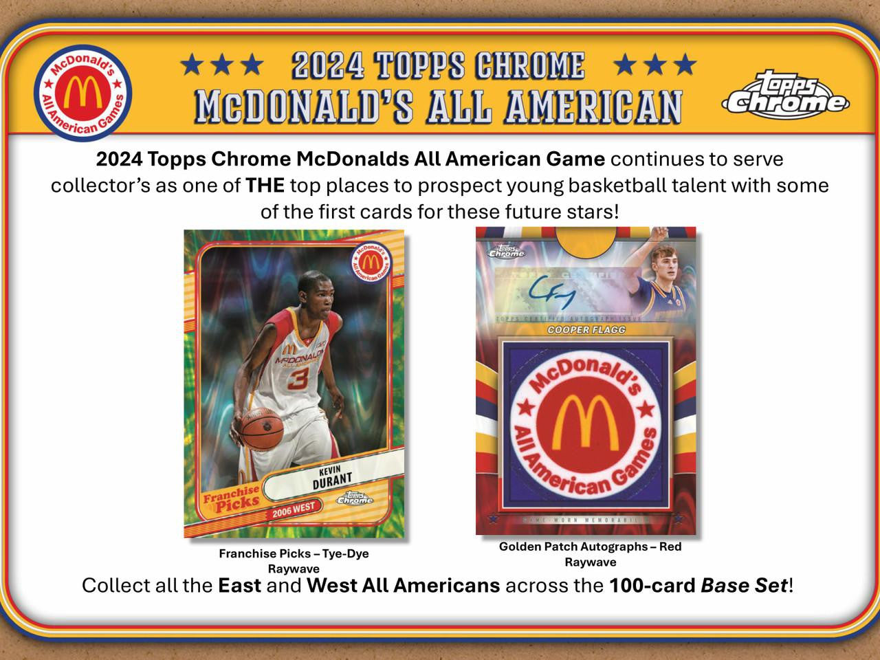 2024 Topps Chrome McDonald's All American Basketball Monster Box (COOPER FLAGG!)