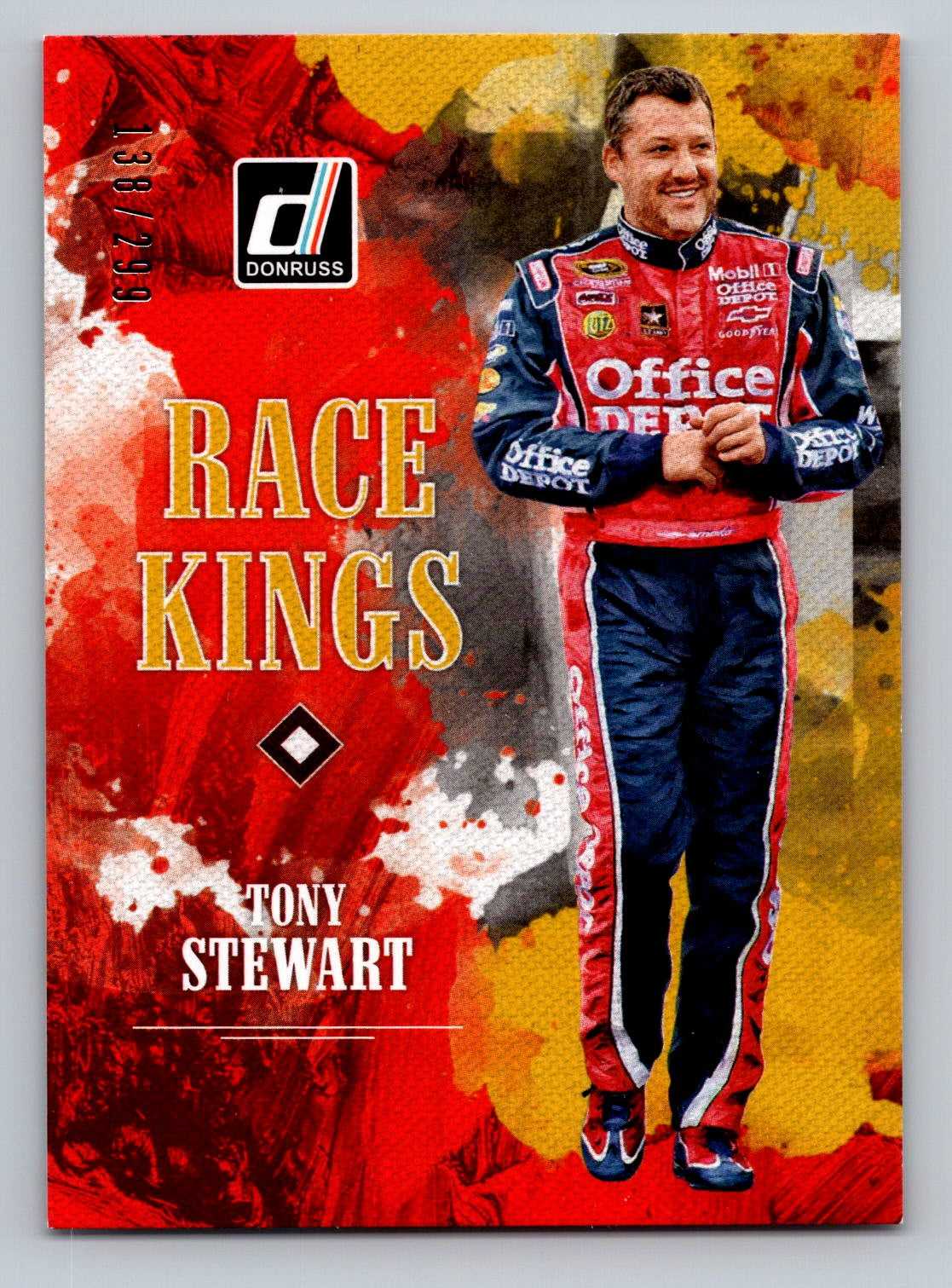 2019 Donruss #14 Tony Stewart Gold SP /299