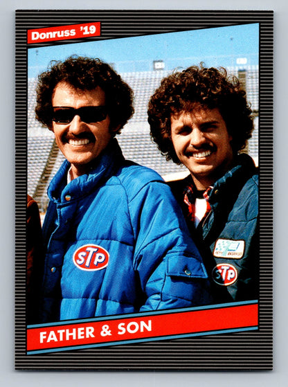 2019 Donruss #104 Richard Petty & Kyle Petty Father Son Variation