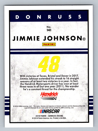 2018 Donruss #141a Jimmie Johnson Retro