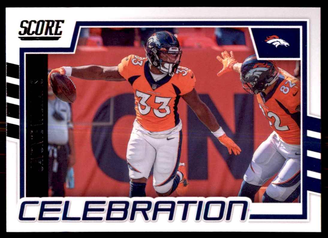 2022 Score Celebration Javonte Williams Denver Broncos #C-JW