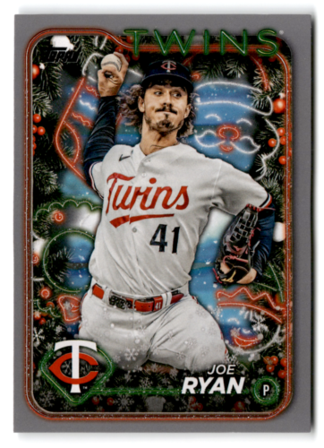 2024 Topps Holiday Silver Glitter #H104 Joe Ryan NM-MT Twins ID:75065