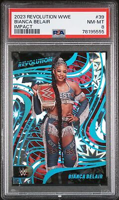 2023 Panini Revolution WWE Bianca Belair #39 Impact Boxing/Wrestling PSA 8