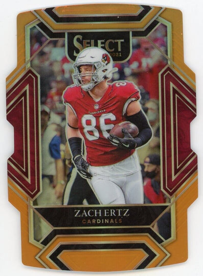 2021 Panini Select Orange Die Cut Club Level /249 #228 Zach Ertz Cardinals Card