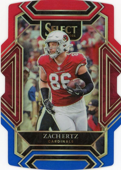 2021 Panini Select Red Blue Club Level #228 Zach Ertz Arizona Cardinals Football