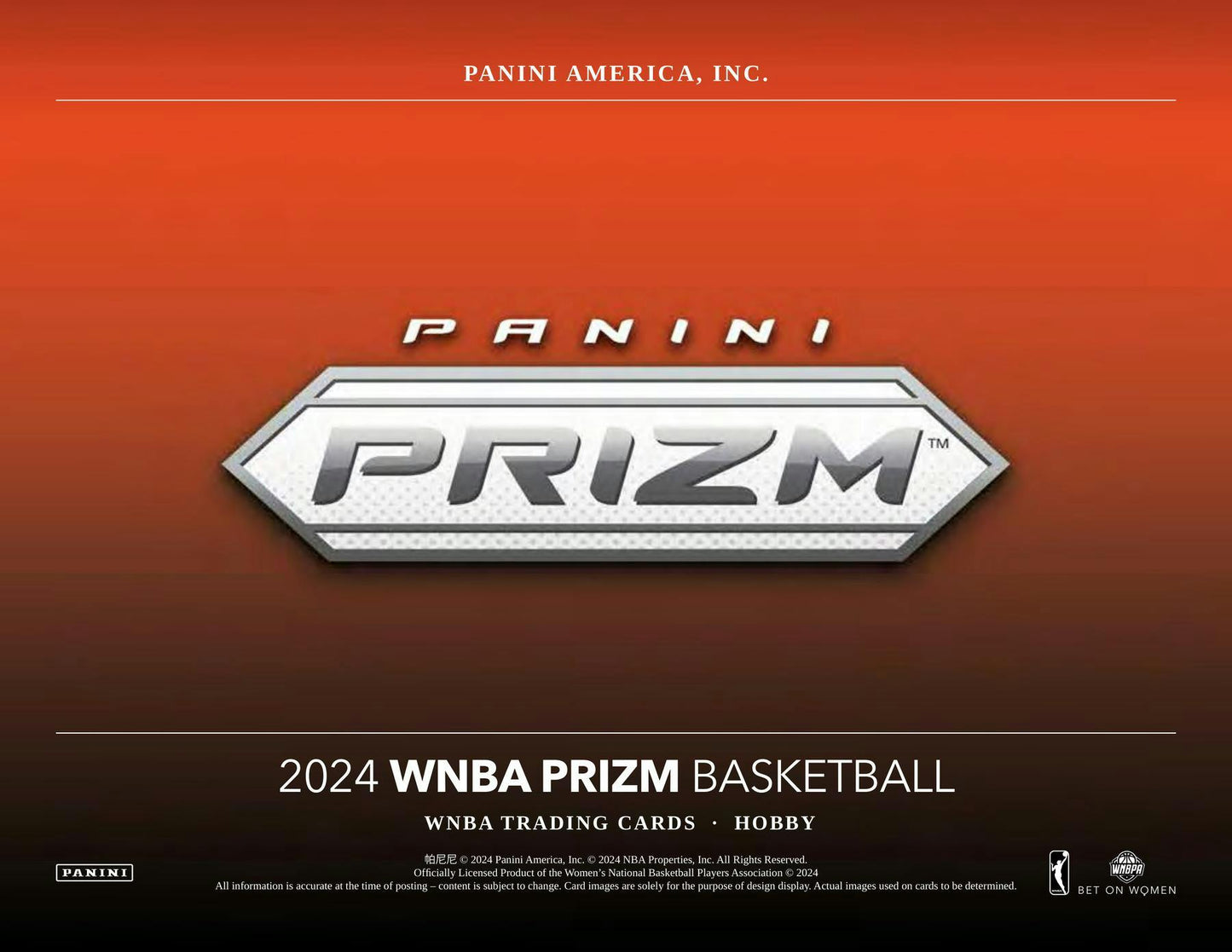 2024 Panini Prizm WNBA Basketball Hobby Box