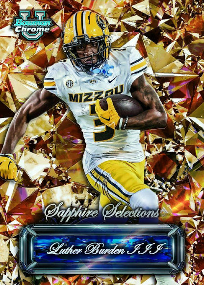 2024 Bowman University Chrome Football Sapphire Edition Hobby Box