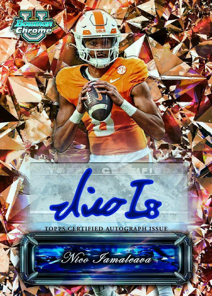 2024 Bowman University Chrome Football Sapphire Edition Hobby Box