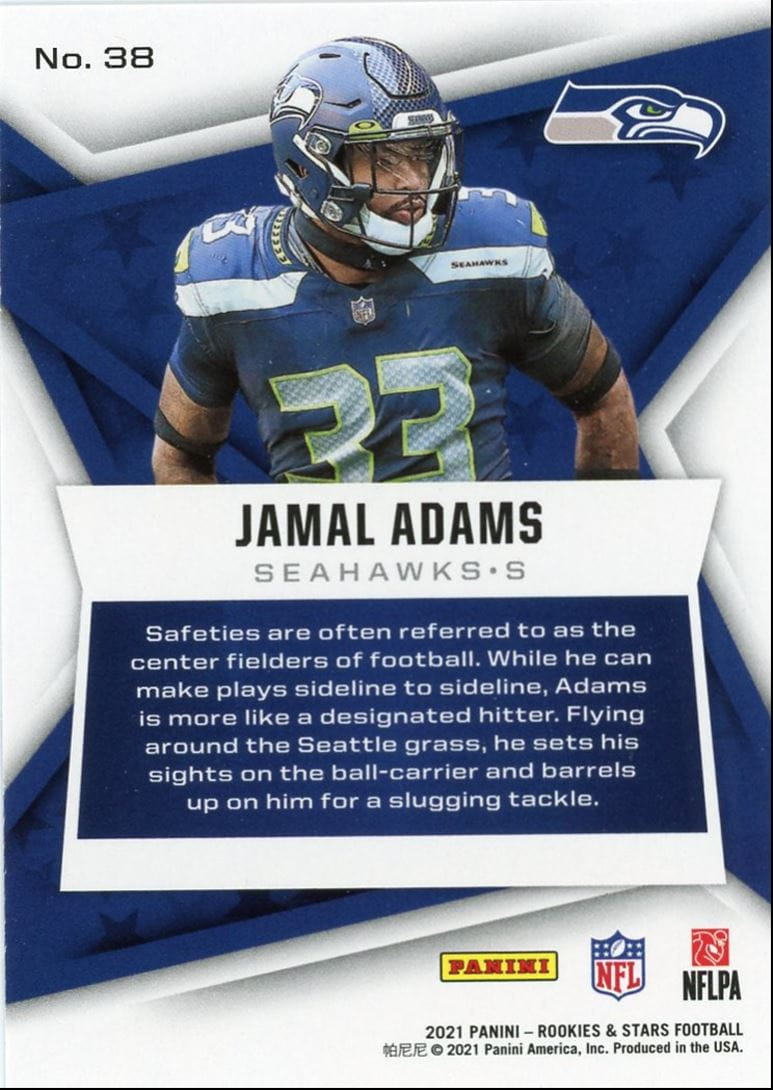 2021 Panini Rookies & Stars Jamal Adams Seattle Seahawks #38