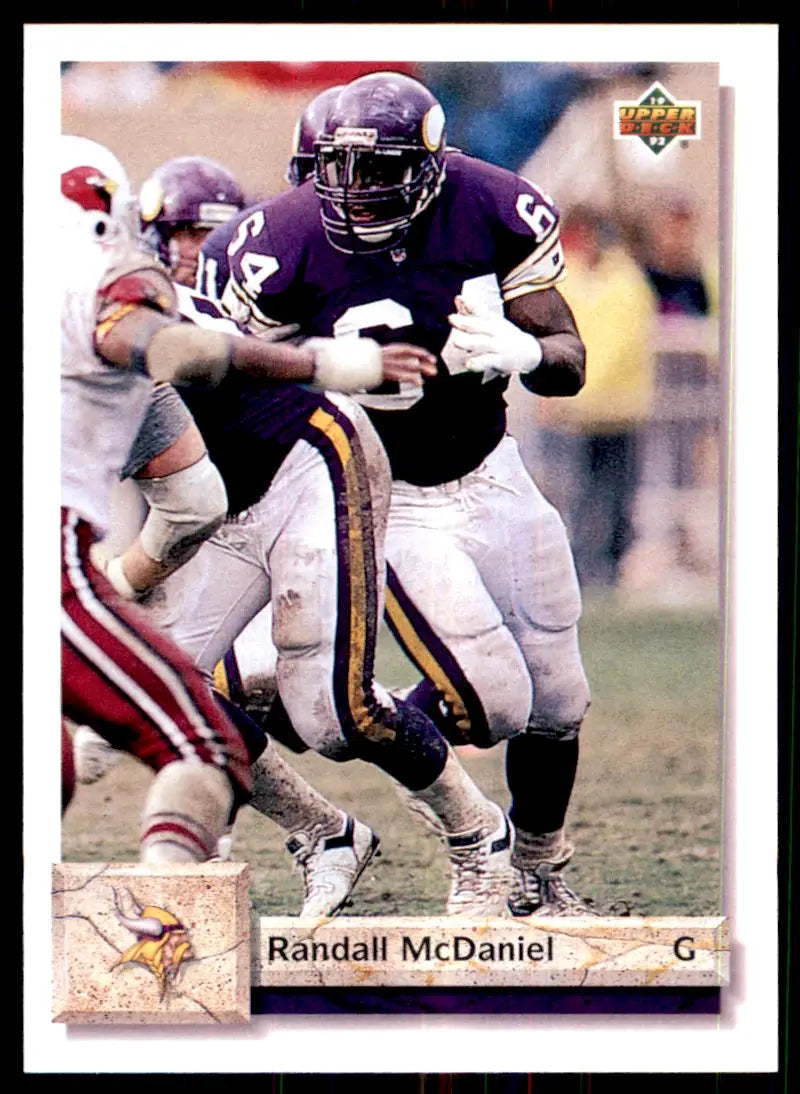 1992 Upper Deck Randall McDaniel Minnesota Vikings #469