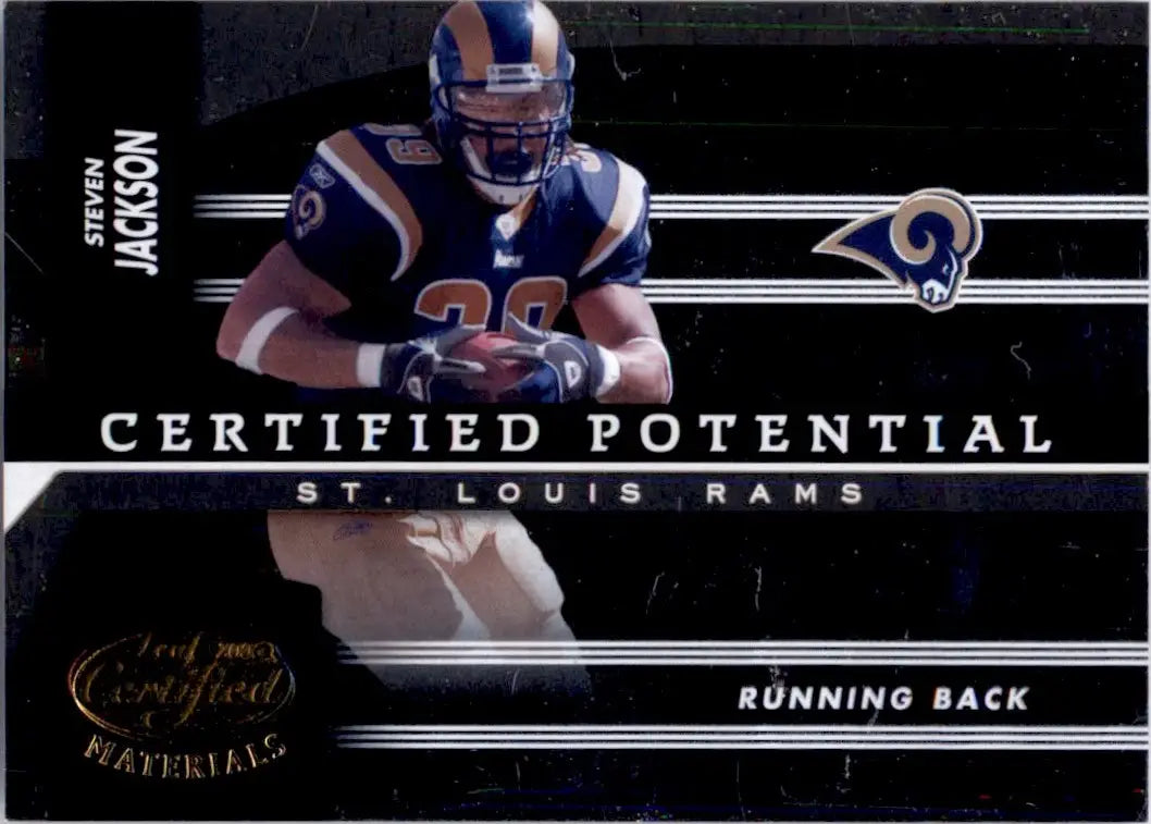 2006 Leaf Certified Potential Steven Jackson /800 St. Louis Rams #CP-19