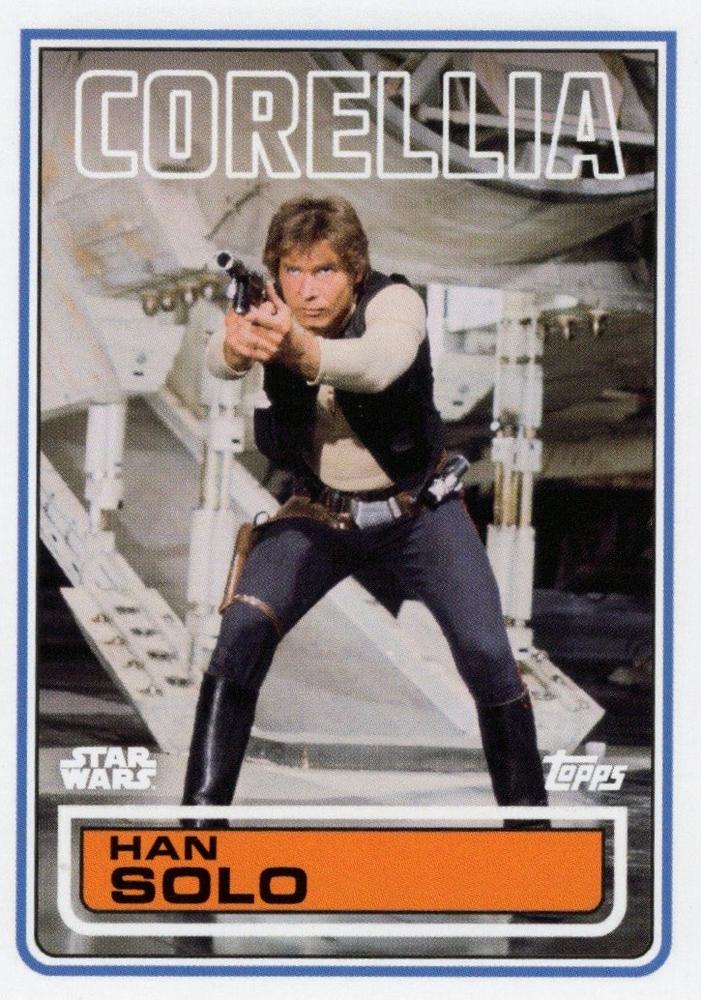 Star Wars Throwback Thursday 2023 Card #133 Han Solo 1983 Topps Football