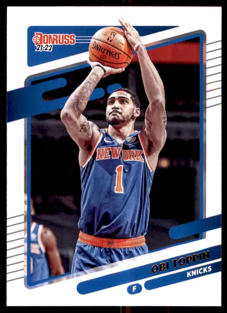 2021-22 Panini Donruss Obi Toppin New York Knicks #118