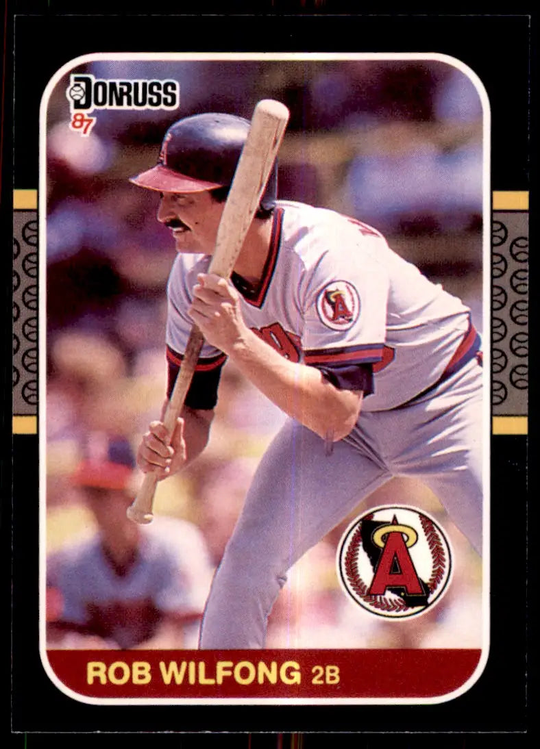 1987 Donruss Rob Wilfong California Angels #258