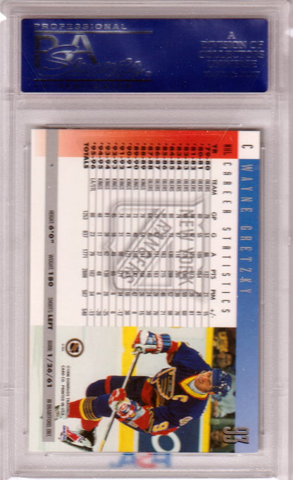 PSA-graded Wayne Gretzky 1996-97 Donruss trading card in protective case from Columbia Hobby