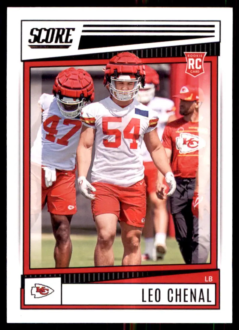 2022 Score Leo Chenal Rookie Kansas City Chiefs #354